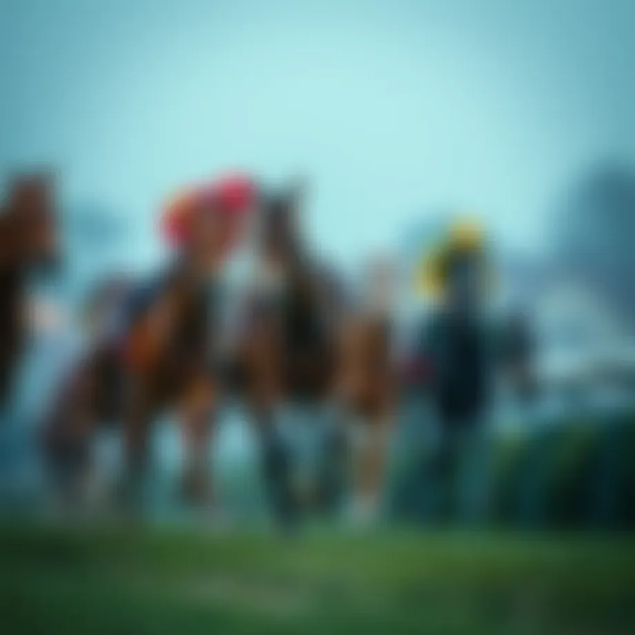 A historical depiction of horse racing showcasing its evolution over the years