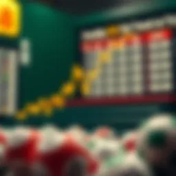 Visual representation of lottery statistics and trends